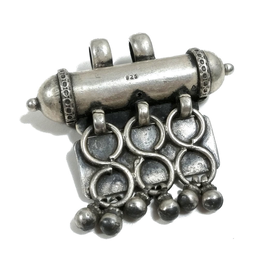 Ciondolo ETNICO in argento antico con PORTA PREGHIERE | GIOIELLI ETNICI