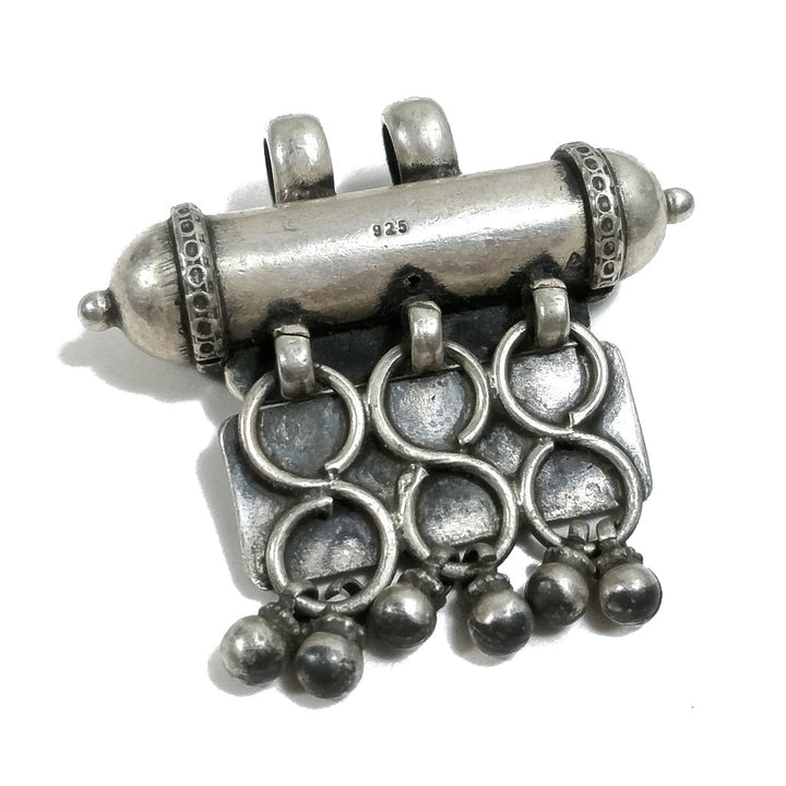 Ciondolo ETNICO in argento antico con PORTA PREGHIERE | GIOIELLI ETNICI