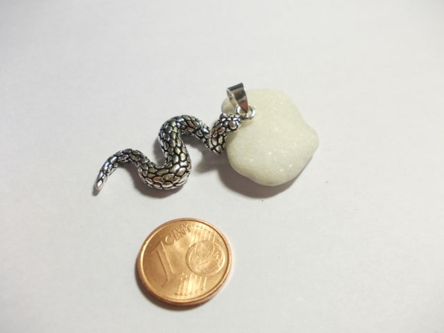 Ciondolo SERPENTE in argento - ilmondodiwit - Ciondolo
