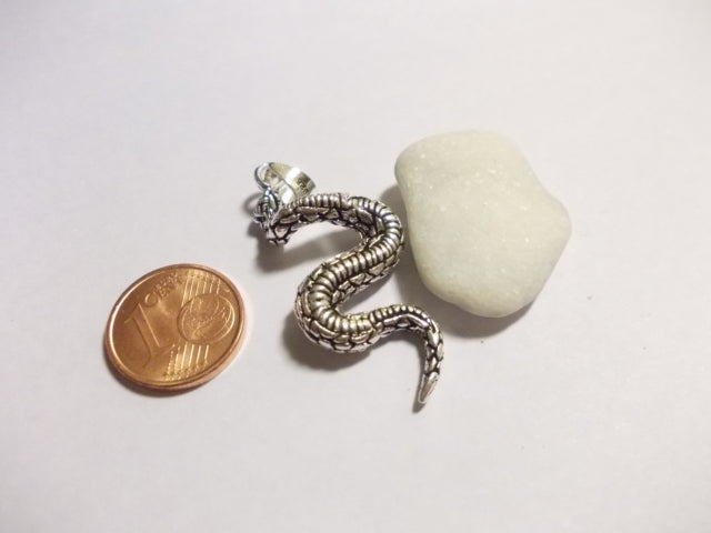 Ciondolo SERPENTE in argento - ilmondodiwit - Ciondolo