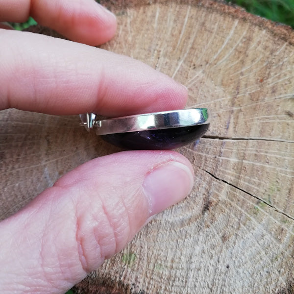 Ciondolo TANUSHRI con AMETISTA in argento 925 Ciondolo artigianale