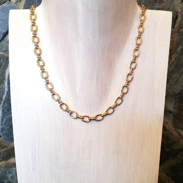 COLLANA JAMES in acciaio 316 L Chirurgico | collane in acciaio | Collana con catena rettangolare