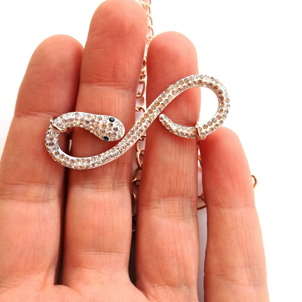 COLLANA JOE collana a catena con ciondolo a serpente in acciaio 316 L Chirurgico