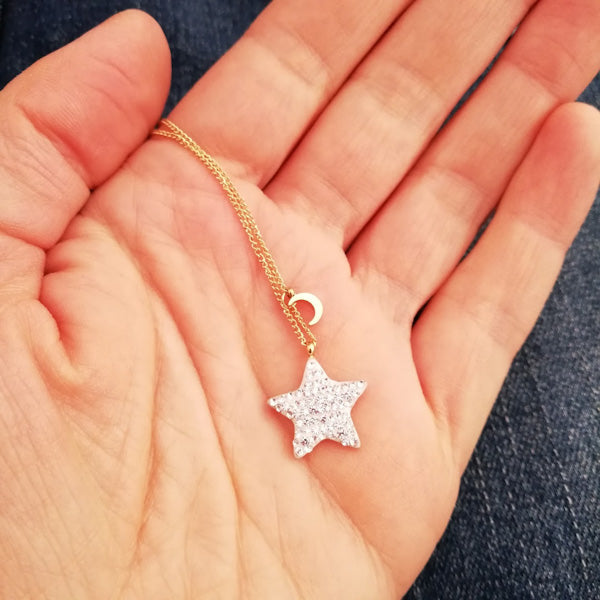 COLLANA KYLE collana con stella in acciaio 316 L Chirurgico