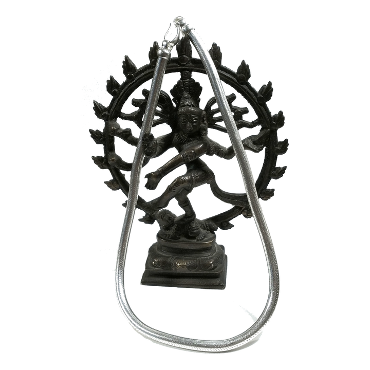 COLLANA argento 925 massiccio morbida 43 cm - SNAKE | Coda di topo