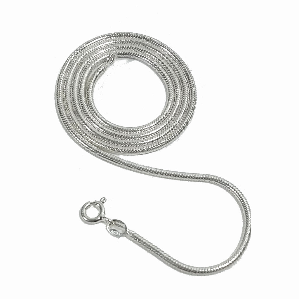 COLLANA argento 925 massiccio morbida fine - SNAKE | Coda di topo