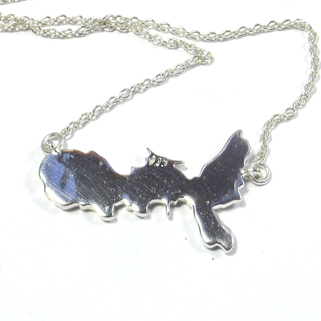 Collana Isola d'Elba in argento 925 grande - Elba a porter