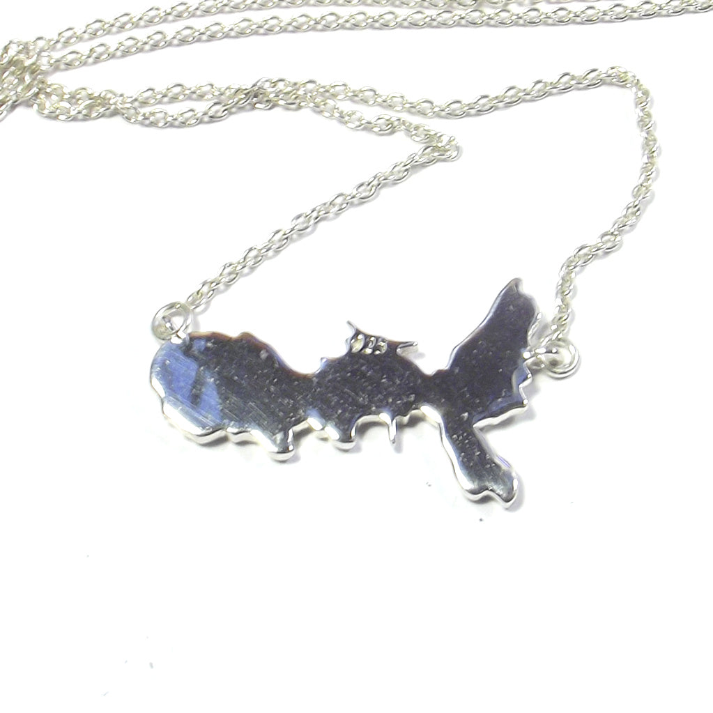 Collana Isola d'Elba in argento 925 grande - Elba a porter