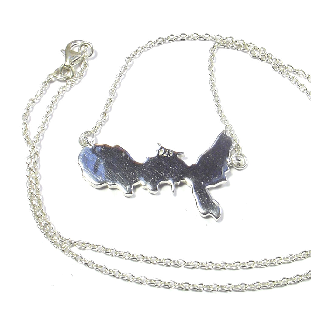 Collana Isola d'Elba in argento 925 grande - Elba a porter