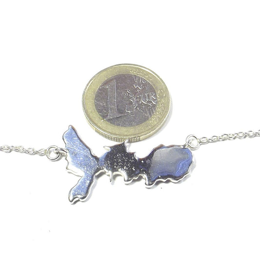 Collana Isola d'Elba in argento 925 grande - Elba a porter