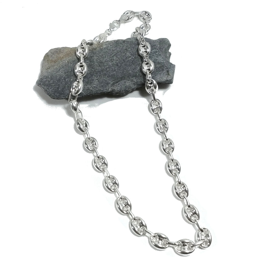 COLLANA in argento 925 maglia marina - ANNABELLA