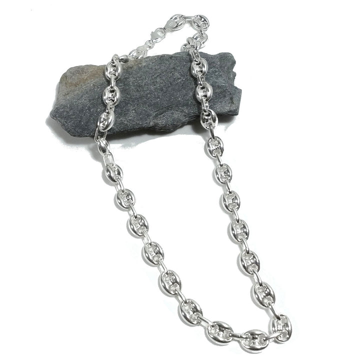 COLLANA in argento 925 maglia marina - ANNABELLA