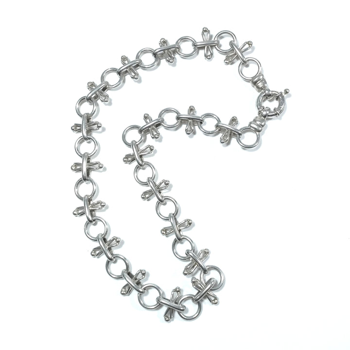 HALSKETTE aus 925er Silber ethnische ORNAMENTE | SILBERSCHMUCK