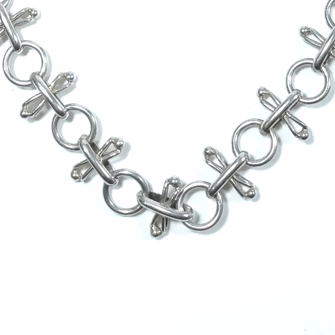 HALSKETTE aus 925er Silber ethnische ORNAMENTE | SILBERSCHMUCK