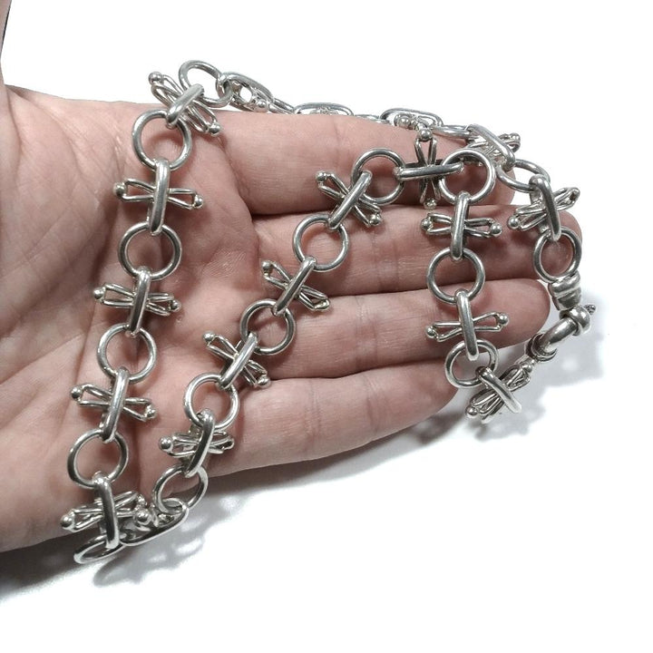 COLLANA in argento 925 ORNAMENTI etnici | GIOIELLI IN ARGENTO