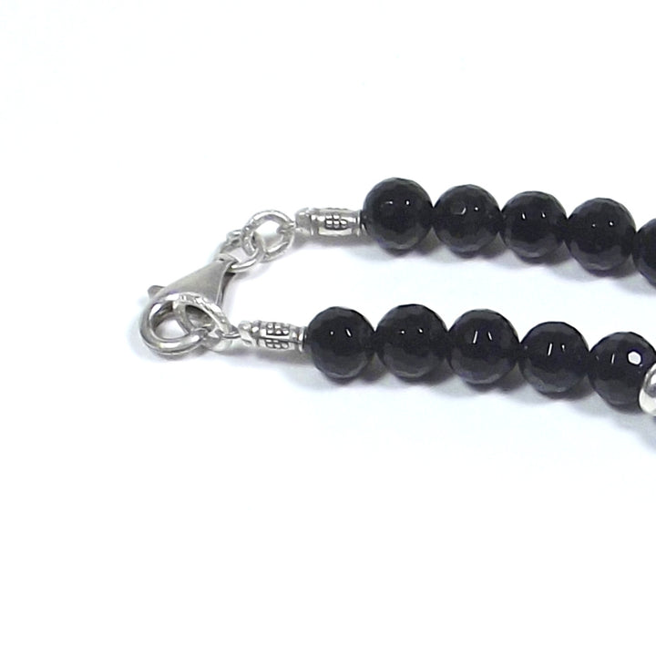 JEWELRY | NECKLACE with stone - black onyx and 925 silver