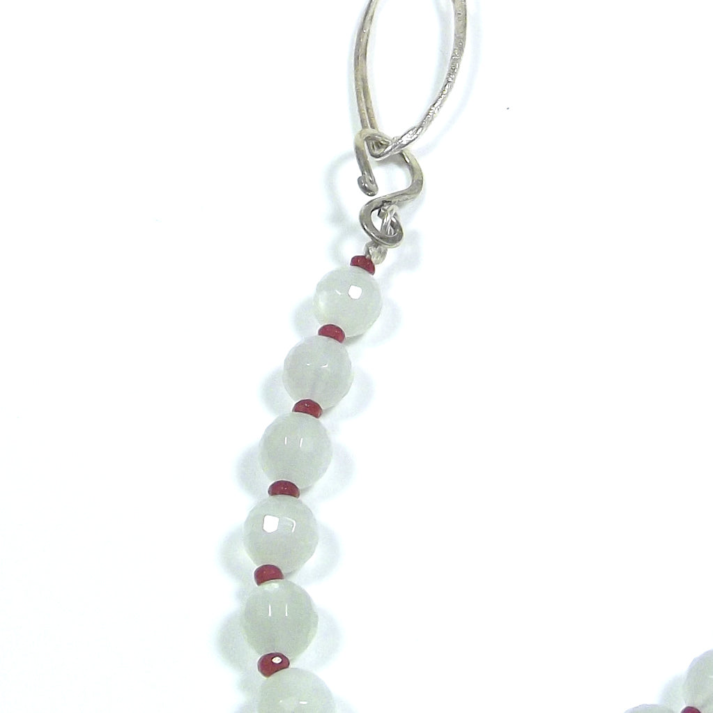 JEWELRY | NECKLACE with moonstone SARDINE clasp in 925 silver