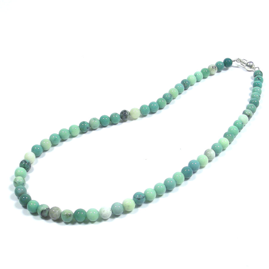 GIOIELLI | COLLANA con pietra - crisoprasio e argento 925 girocollo