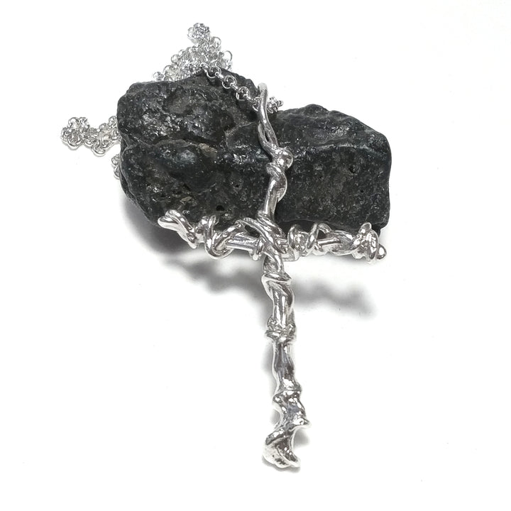 Collana in argento 925 Collana artigianale | Croce