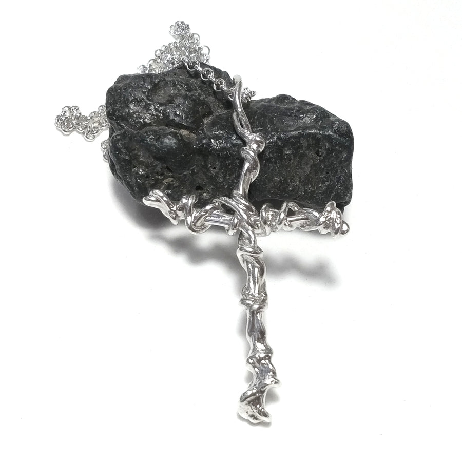 Collana in argento 925 Collana artigianale | Croce