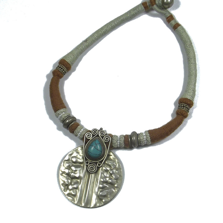 GIOIELLI | COLLANA etnica -  argento 925 con patina d'orata
