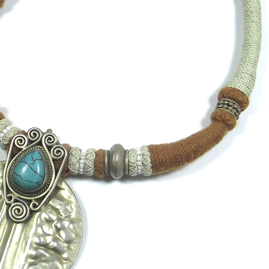 GIOIELLI | COLLANA etnica -  argento 925 con patina d'orata