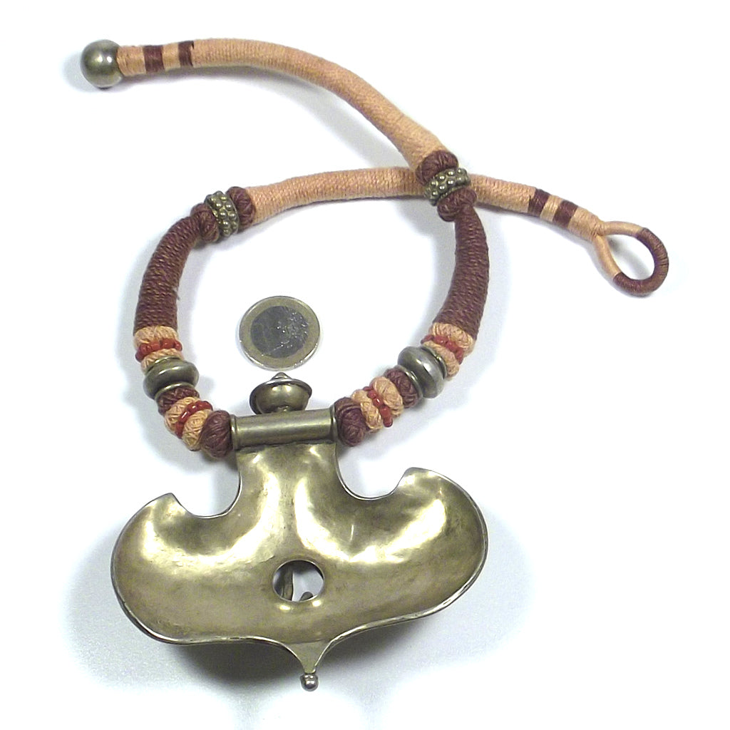 JEWELRY | ETHNIC NECKLACE - 925 silver with gold patina | ETHNIC