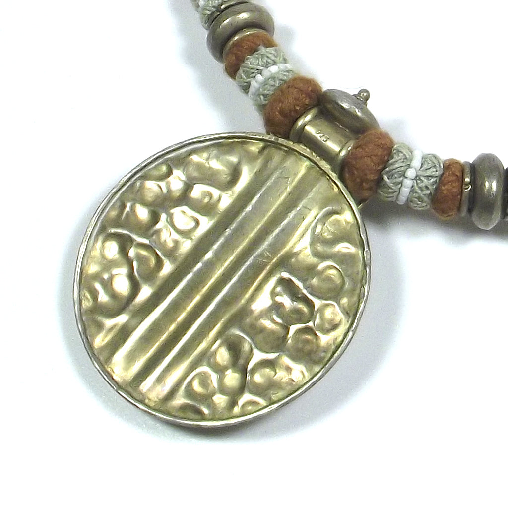 JEWELRY | ETHNIC NECKLACE - 925 silver with gold patina
