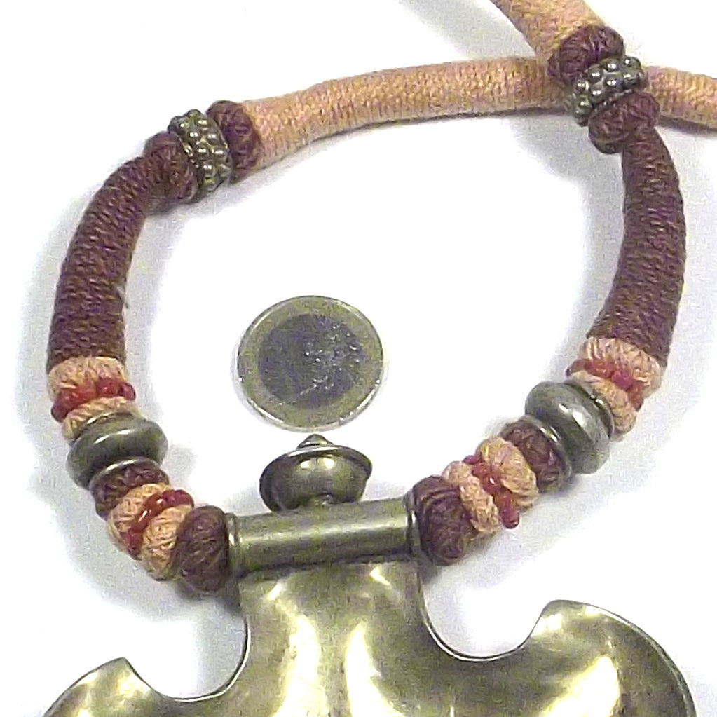 JEWELRY | ETHNIC NECKLACE - 925 silver with gold patina | ETHNIC