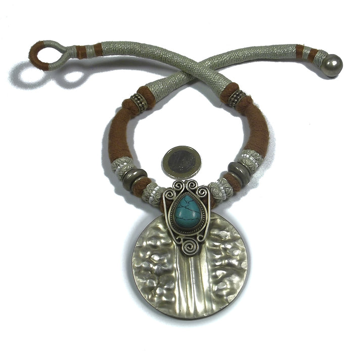 JEWELRY | ETHNIC NECKLACE - 925 silver with gold patina