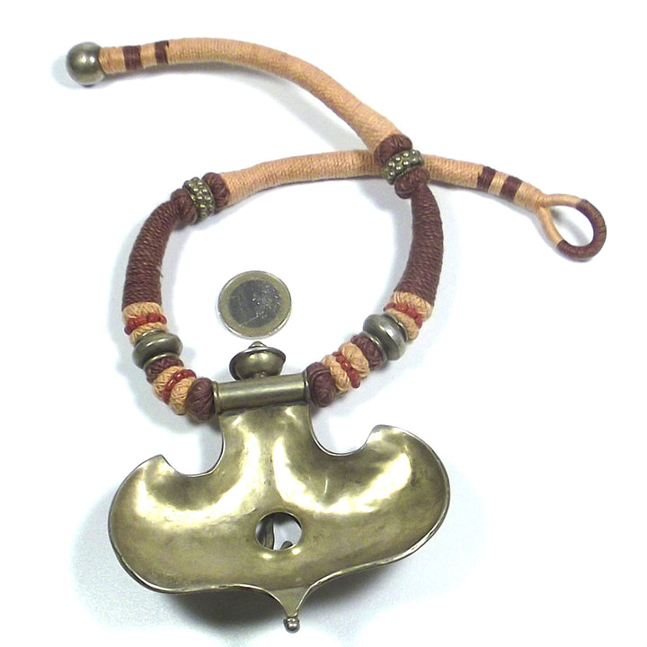 JEWELRY | ETHNIC NECKLACE - 925 silver with gold patina | ETHNIC