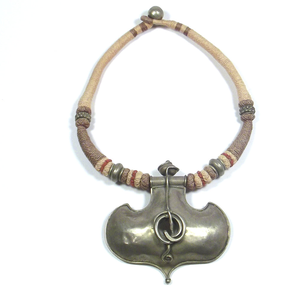 GIOIELLI | COLLANA etnica -  argento 925 con patina d'orata | ETNICO