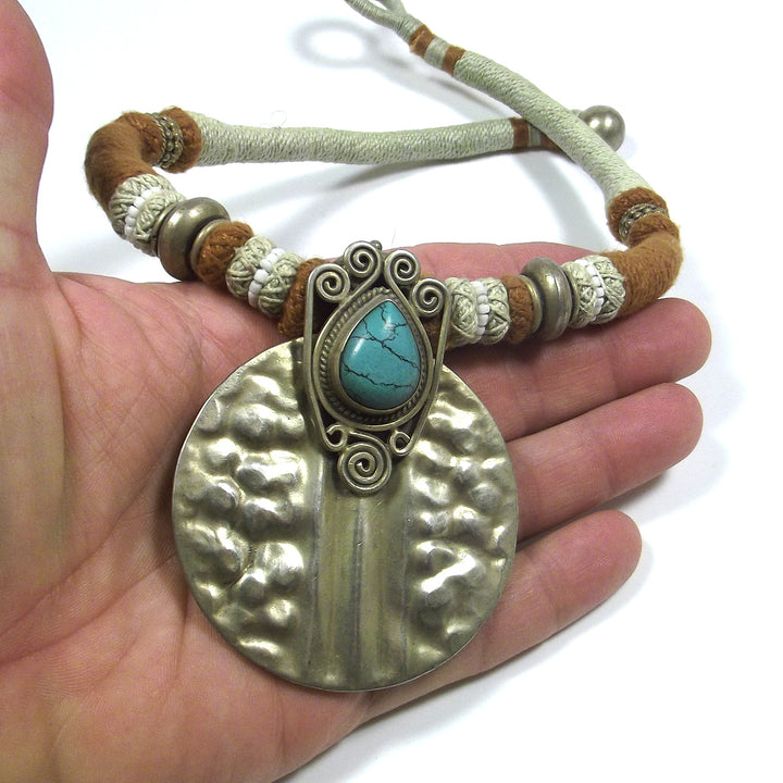 GIOIELLI | COLLANA etnica -  argento 925 con patina d'orata