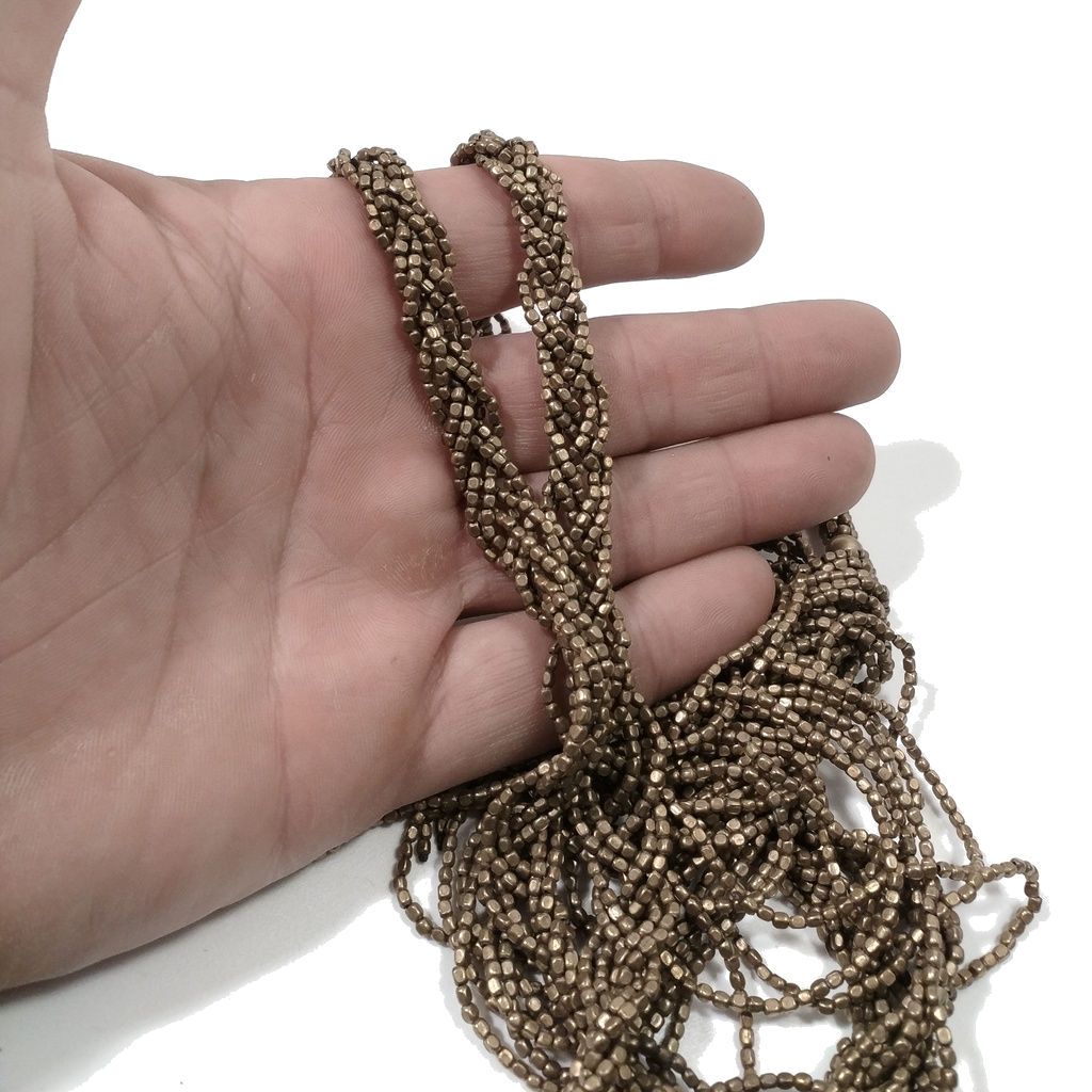 Collana lunga artigianale in ottone Collana ETNICA | COLLANE IN OTTONE