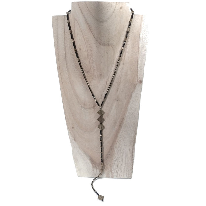 Collana lunga artigianale in ottone - COMILLA