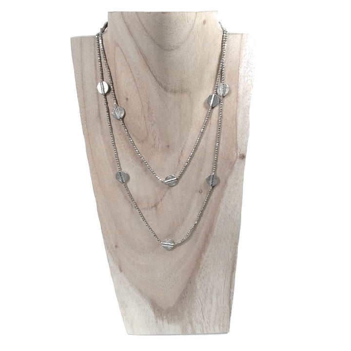 Collana lunga artigianale in ottone Collana ETNICA | COLLANE IN OTTONE