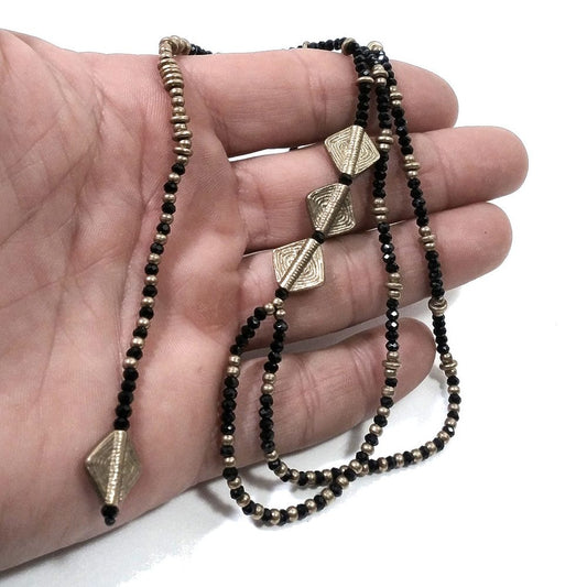Collana lunga artigianale in ottone - COMILLA