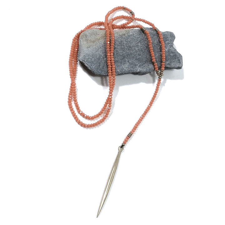 Collana lunga artigianale in ottone Collana ETNICA | COLLANE IN OTTONE