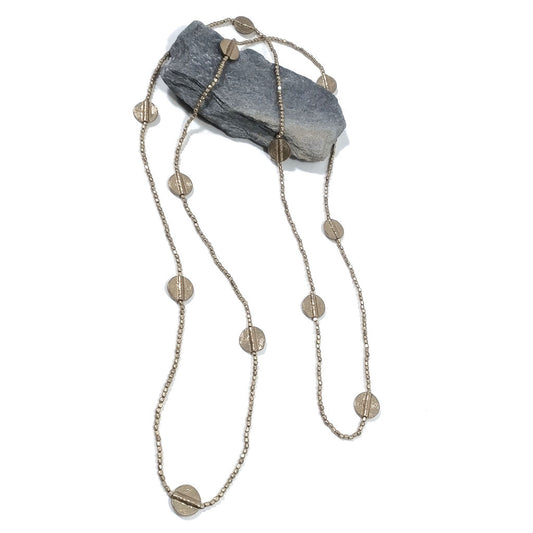 Collana lunga artigianale in ottone Collana ETNICA | COLLANE IN OTTONE