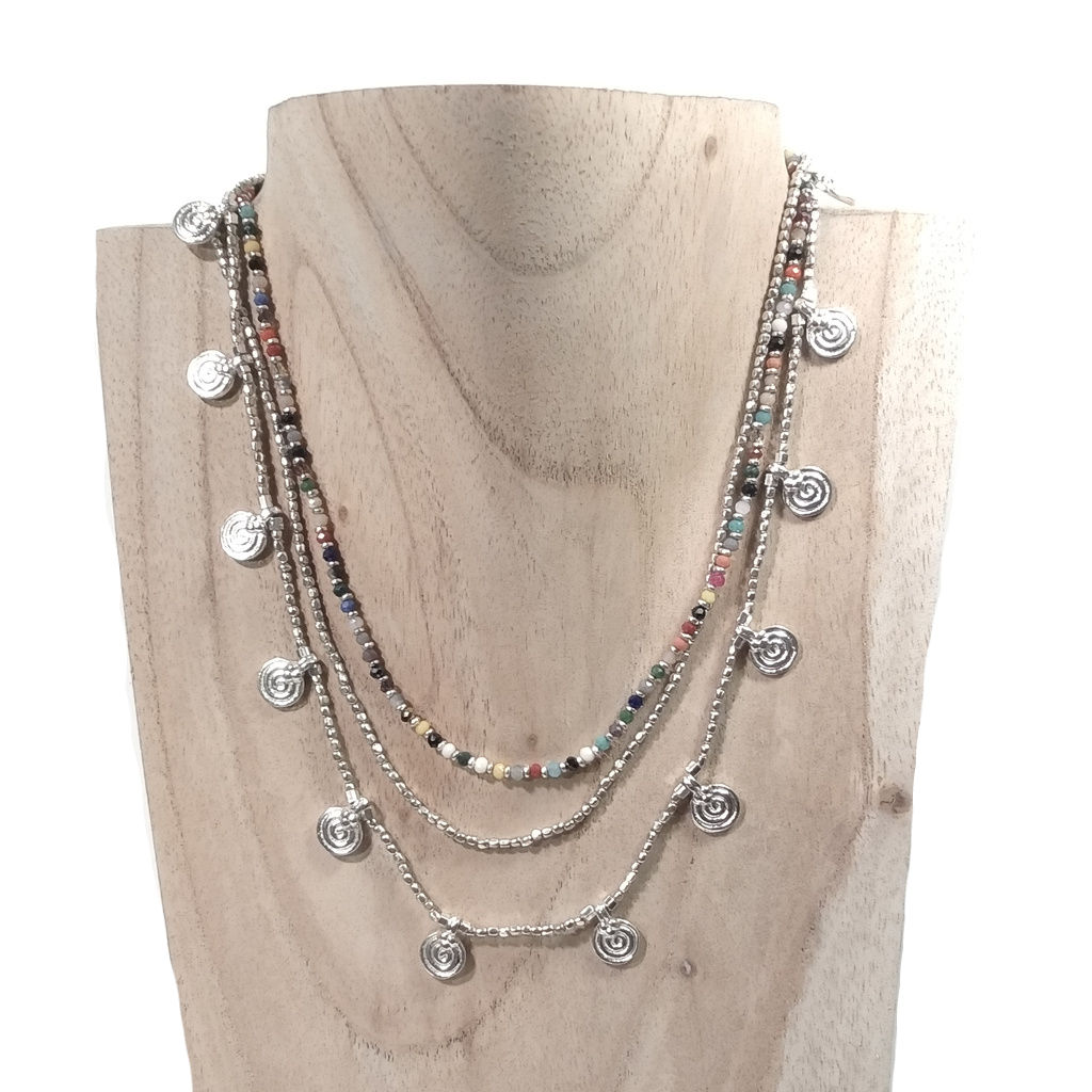 Collana girocollo artigianale in ottone - MIRIAM