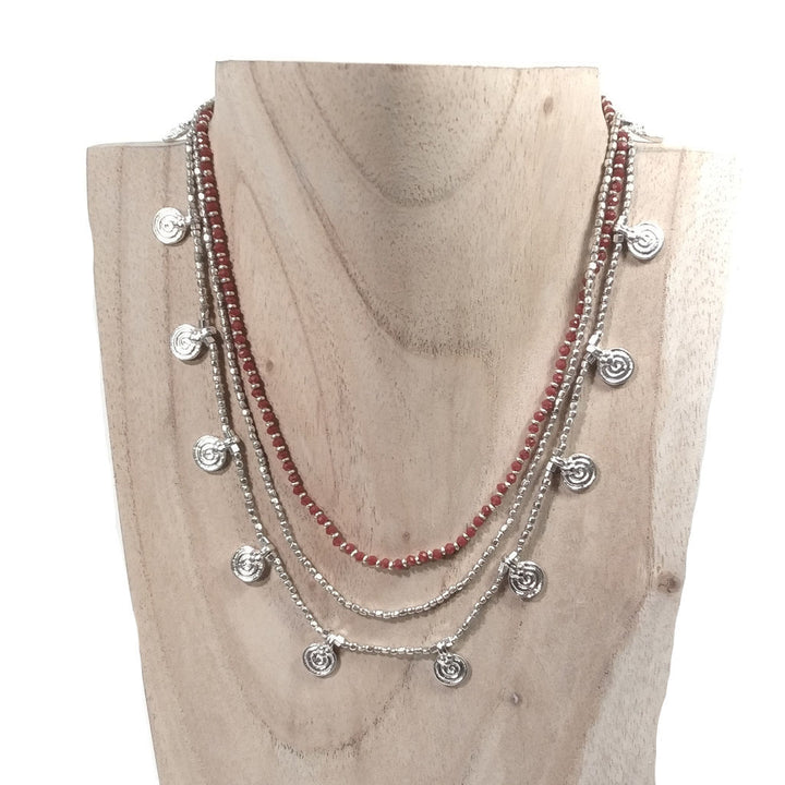 Collana girocollo artigianale in ottone - MIRIAM