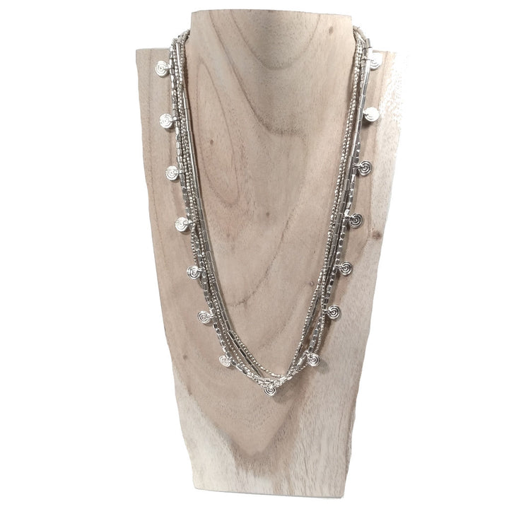 Handcrafted ethnic brass necklace - JESSORE