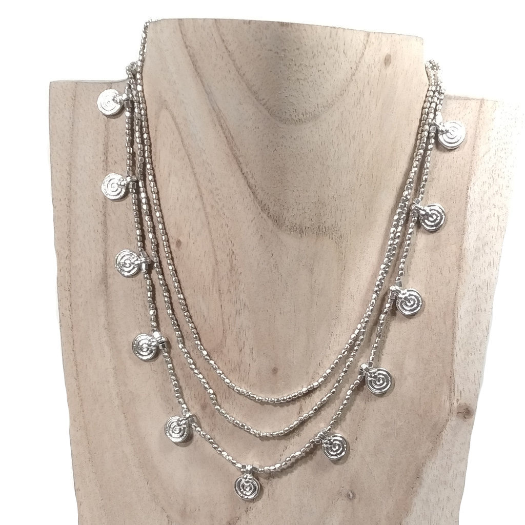 Collana girocollo artigianale in ottone - MIRIAM
