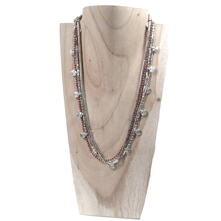Handcrafted ethnic brass necklace - JESSORE