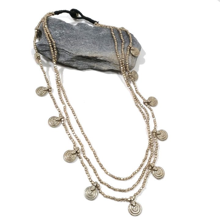 Collana girocollo artigianale in ottone - MIRIAM