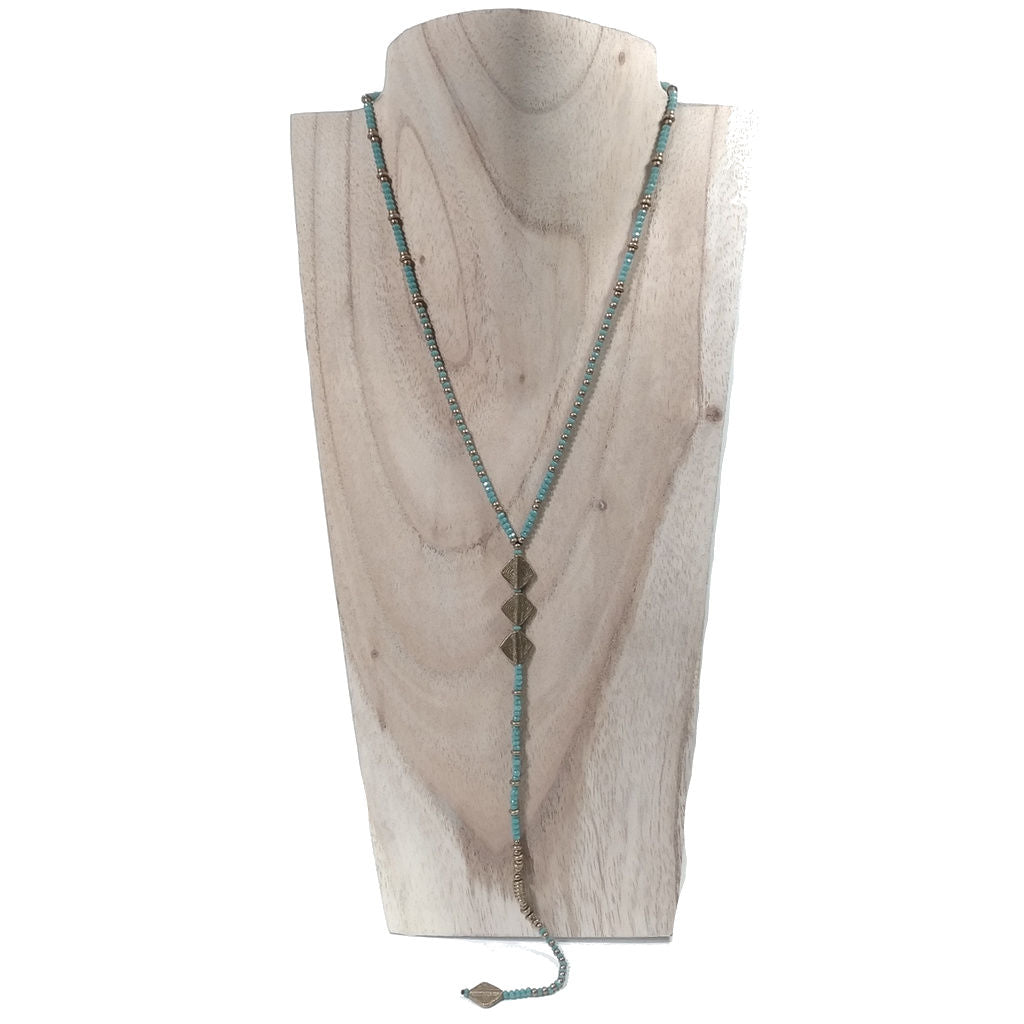 Collana lunga artigianale in ottone - COMILLA