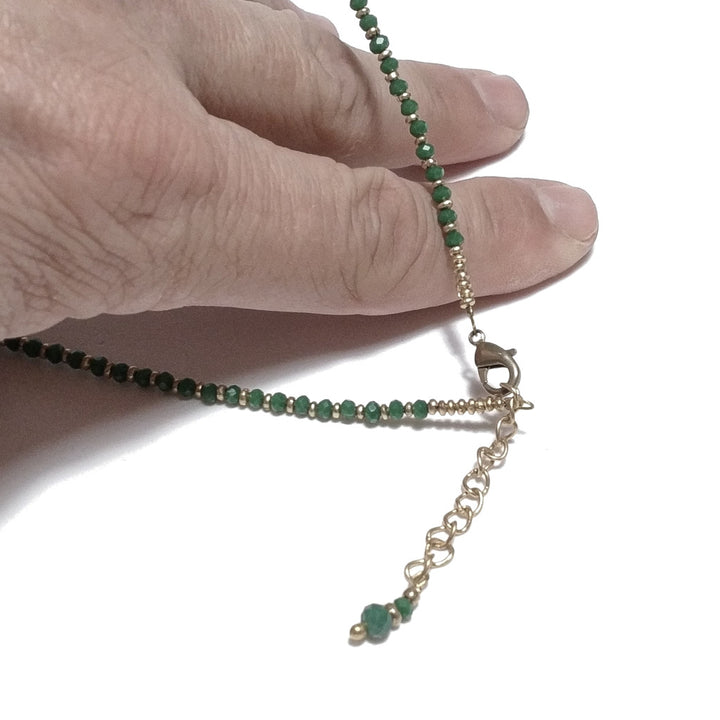 Collana choker girocollo artigianale in ottone - MULADI