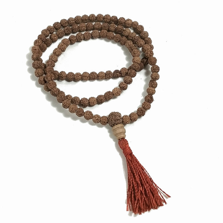 COLLANA ETNICA Japamala 108 Rudraksha - Uomo Donna | MALA TIBETANA