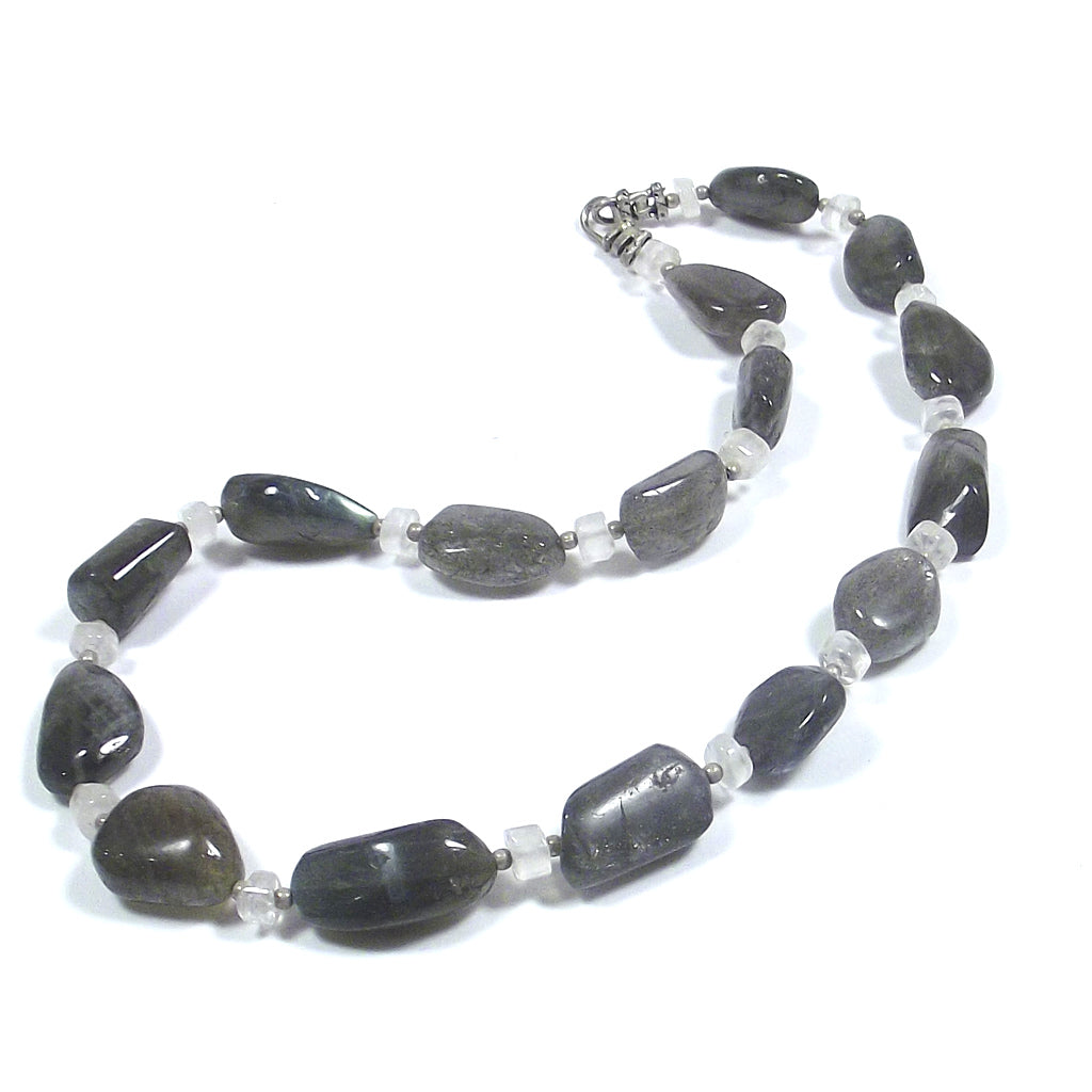 COLLANA | PIETRE con Pietra di Luna LABRADORITE | ARTIGIANATO