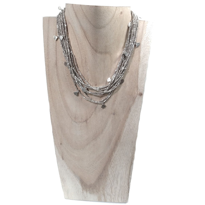 Collana etnica lunga artigianale in ottone - MADHYA